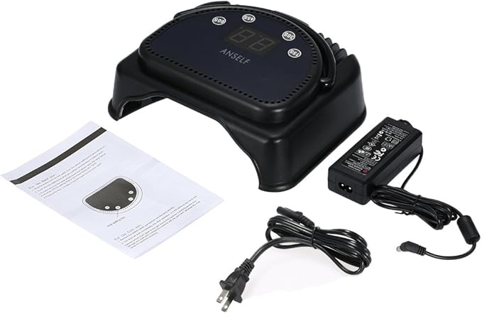 Anself 64W Pro LED Gel Nail Dryer Curing Lamp Nail Polish Machine 110-240V With Lifting Handle Touch Sensor LCD Screen