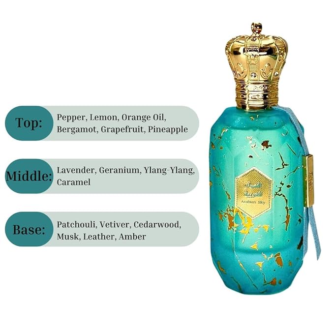 Arabian Sky EDP Spray 100ML (3.4 OZ) By Armaf | A Celestial Blend Of Citrus, Floral & Woody Scents.