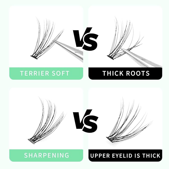 Bodermincer 20D 0.07mm Thickness 8-22mm To Choose Grafting False Eyelashes False Eyelashes Individual Natural Long Mink Fake Eyelashes Extension Handmade Bulk Wholesale (5PCS-13MM)