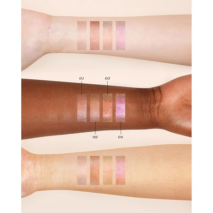 Flower Knows Midsummer Fairytales Liquid Highlighter,Shimmering Face & Body Illuminator,Glow Finish,Blendable & Long-lasting Radiance for Women & Girls(02 Sunset Forest)