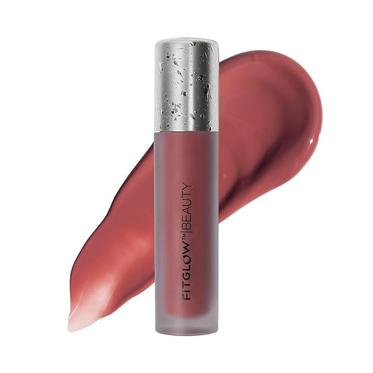 FITGLOW Beauty - Lip Color Serum | Vegan, Woman-Owned Clean Beauty (Gospel - Warm Berry)
