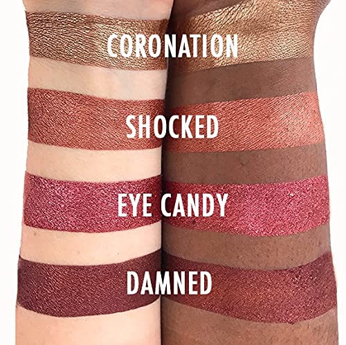 Concrete Minerals Metallic Eyeshadow, Silky- Smooth and Highly Pigmented, Longer-Lasting With No Creasing, 100% Vegan and Cruelty Free, 8 Grams Loose Mineral Powder (Blood Moon)