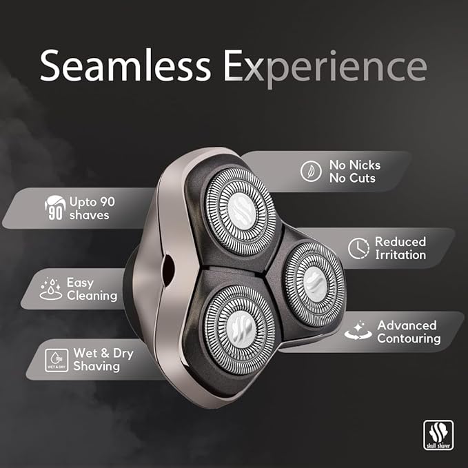 Skull Shaver Forte PRO 3 Head Replacement Blade | Electric Shaver Replacement Heads