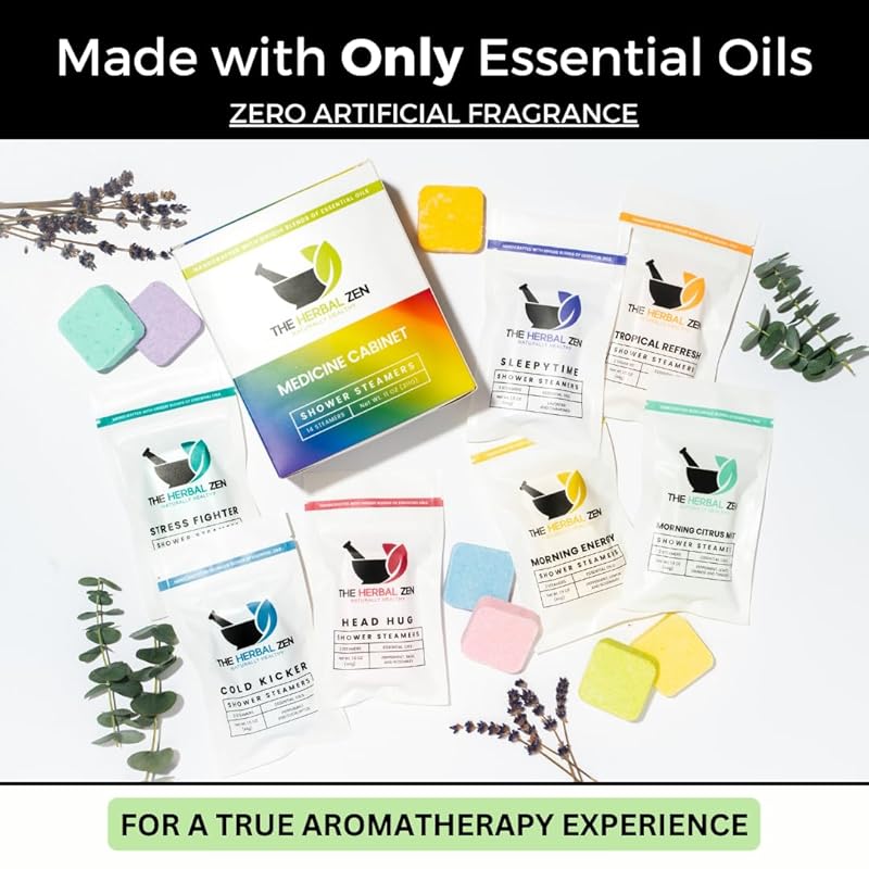 Shower Steamers Aromatherapy Variety Pack - Shower Bombs Made in the USA - Aromatherapy Bath Gifts for Women - Easter Basket Stuffers for Adults - Shower Tablets Mothers Day Gift