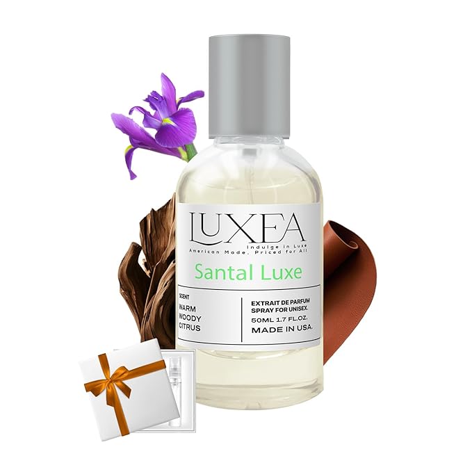 Sandalwood Perfumes for Women, Inspired by S.an_tal 33 Perfume for Men, Cost-effective Enhanced Scents Pheromone Perfume Spicy Sandalwood Scent-1.7FL Oz（Santal Luxe）