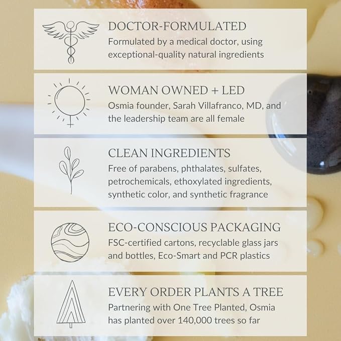 Osmia Skincare - Natural Lip Repair Overnight Mask + Hydrating Gloss | Manuka Honey, Myrrh, Lanolin | Moisturize, Plump, Soothe | Clean Beauty For Healthy Skin (0.28 oz | 8 g)