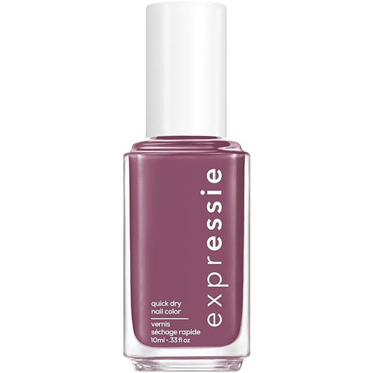 Essie expressie, Quick-Dry Nail Polish, 8-Free Vegan, Mauve Purple, Get A Mauve On, 0.33 fl oz