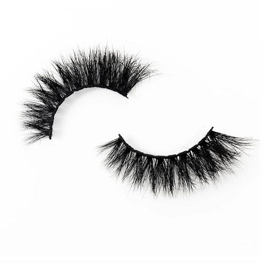 3D Mink Lashes | Luxury Real Mink Eyelashes Cruelty-Free False Lashes Reusable, Maximum Volume 18mm-25mm Wispy and Fluffy Real Mink Lashes (Ash)