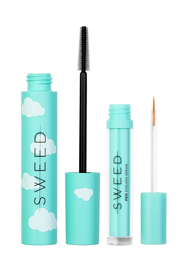 SWEED - Cloud Gift Set (Cloud Mascara; Black 12 mL + Eyelash Serum 3 mL) | Vegan, Cruelty-Free, Clean Beauty