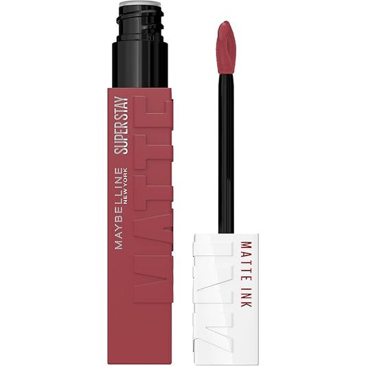 Maybelline Super Stay Matte Ink Liquid Lipstick Makeup, Long Lasting High Impact Color, Up to 16H Wear, Mover, Brown, 1 Count, Packaging May Vary