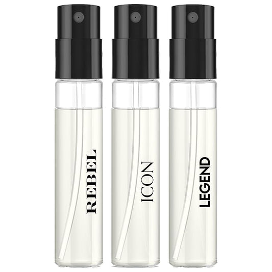 Pete & Pedro Men's Cologne Sample Set, Original Perfumes for Men, Pour Homme Inspired, Perfume Gift Sets, Includes Cologne Samples, Top Men's Fragrances | Seen on Shark Tank, 3 Vials 2.6 ml Each