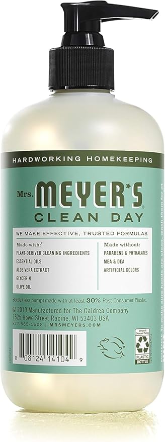 Mrs. Meyer's Liquid Hand Soap Variety, 1 Basil, 1 Snowdrop Hand Soap, 1 CT