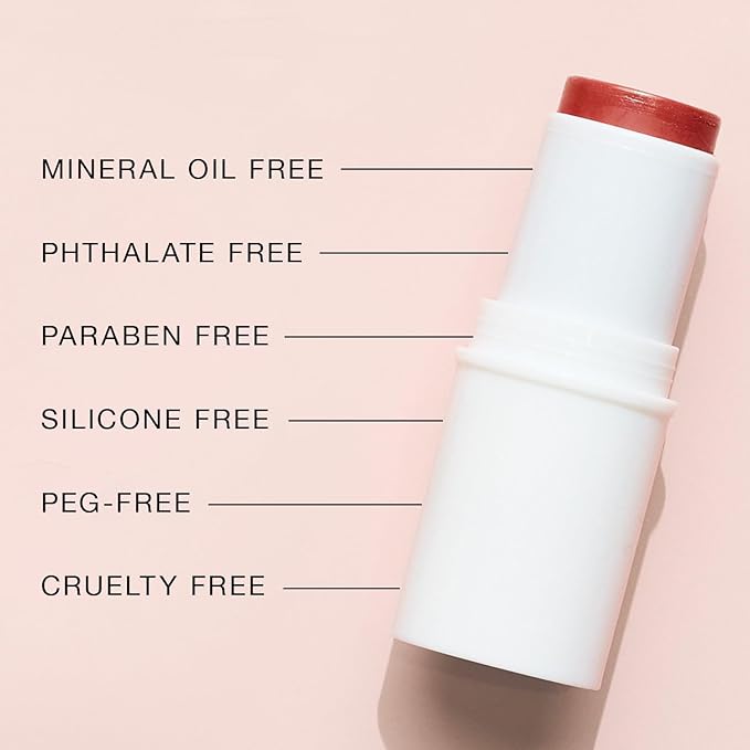 BOOM! By Cindy Joseph BoomStick Rose Nude - 3-in-1 Cream Blush Stick for Eyes, Lips & Cheeks - Cruelty-Free, Long-Wearing, Blendable, Buildable Lip & Cheek Tint - Multi-Use Makeup for All Skin Types