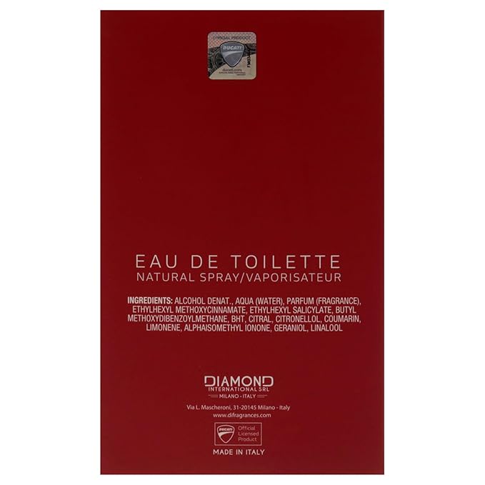 Ducati Sport by Ducati - Fragrance for Men - Amber Fougere Scent - Opens with Lavender, Bergamot and Rosemary - Blended with Violet Leaf and Sandalwood - Perfect for Active Types - 3.4 oz