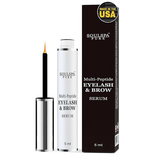 Eyelash Serum - Advanced Brow & Eye Lash Serum with Biotin & Peptides - Nourishing Serum & Eyelash Growth Serum & Conditioner - Promotes Thick, Healthy Eyelashes & Brows - 5 ML