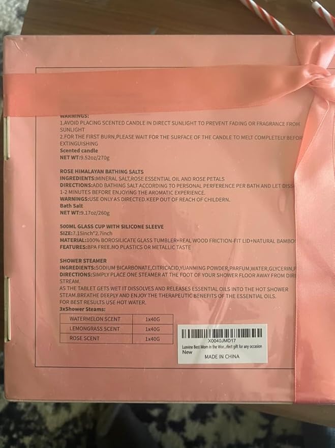 Best Mom in the World Mothers Day Gifts Set - Gifts for Mom from Daughter Son Relaxing Gifts for Women Set – Gift for Any Occasion – Mom Birthday Gifts Box – Gift Box for Mother's Day