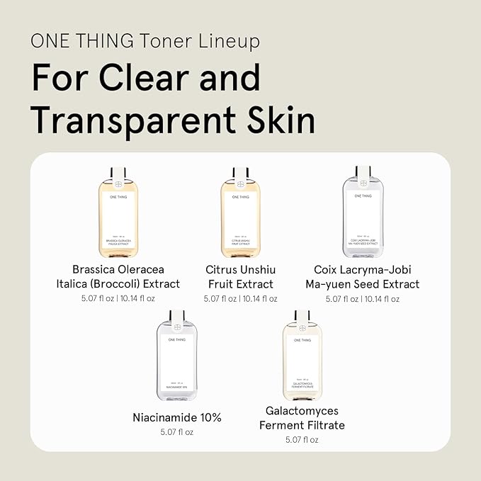 ONE THING Galactomyces Ferment Filtrate Toner 5.07 Fl Oz | Hydrating Facial Daily Essence for Clear Transparent Glowy Smooth Plump Radiant Skin, Brightening Soothing Dull Tone | Korean Skin Care