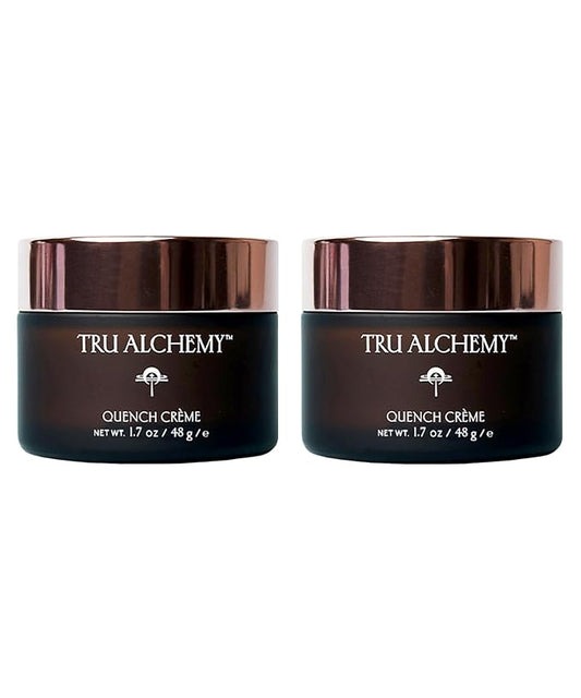 Quench Crème Daily Facial Moisturizer | Hyaluronic Acid, Vitamin C, & Bakuchiol (better than Retinol) | Daily Firming Skin Moisturizer Face Cream for Women | 1.7 fl oz/48 g (2-Pack)