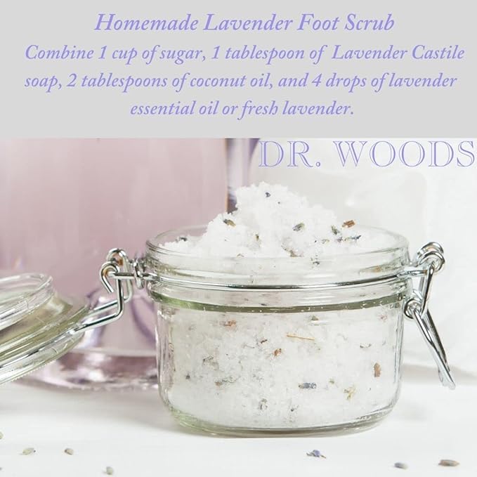 Dr. Woods Pure Lavender Liquid Castile Soap with Pump, 32 Ounce