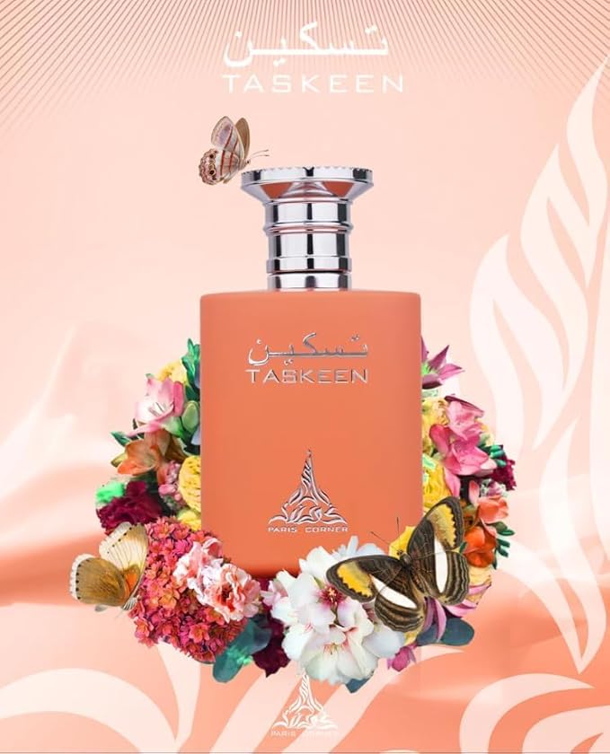 Paris Corner Taskeen Peach Tea Perfume Edp 3.4 Fl Oz - Fruity Unisex Fragrance for Men and Women