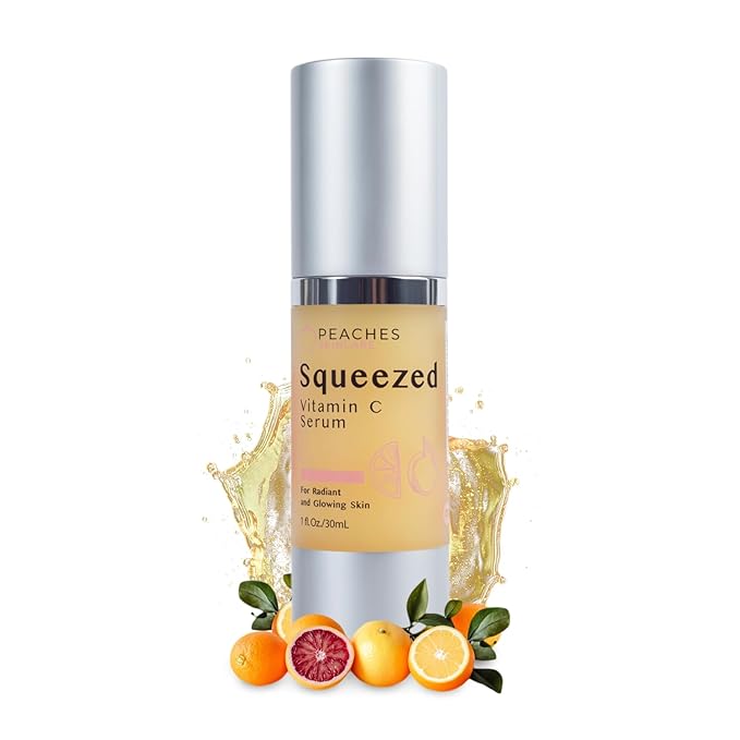 Brightening Serum with Vitamin C – Age-Defying Formula with Real Gold and Kakadu Plum for Radiant, Elastic Skin – Vegan Skincare for All Skin Types – Squeezed Vitamin C Serum (1 fl. oz)