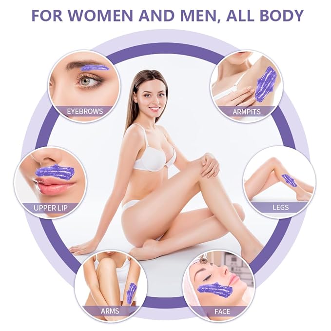 Bestidy Wax Beads, Bagged 1000g, Waxing beans for Hair Removal, Women Men, Home Waxing for All Body and Brazilian Bikini Areas