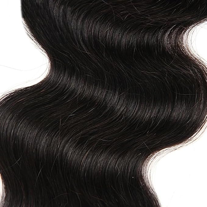 4x4 HD Lace Closure Body Wave Closure Human Hair 12 Inch Free Part Lace Closure 100% Unprocessed Brazilian Virgin Human Hair Extensions 150% Density Remy Human Hair Pre Plucked Natural Black