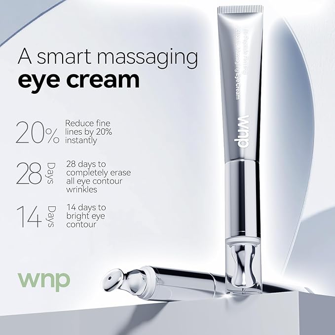 Eye Cream|Wrinkle Eraser Massaging Eye Cream, Multi-peptide Firming Eye Tightener, Anti-Aging Eye Cream for Puffiness and Bags Under Eyes Cream|Electric Massage Eye Cream