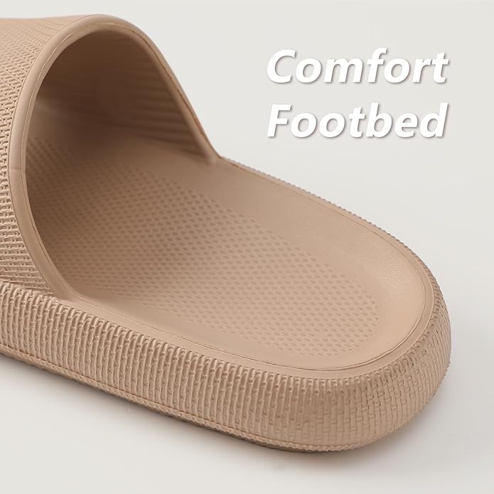 Menore Slippers for Women and Men Quick Drying, Parent-Child EVA Open Toe Soft Slippers, Non-Slip Soft Shower Spa Bath Pool Gym Beach House Sandals for Indoor & Outdoor