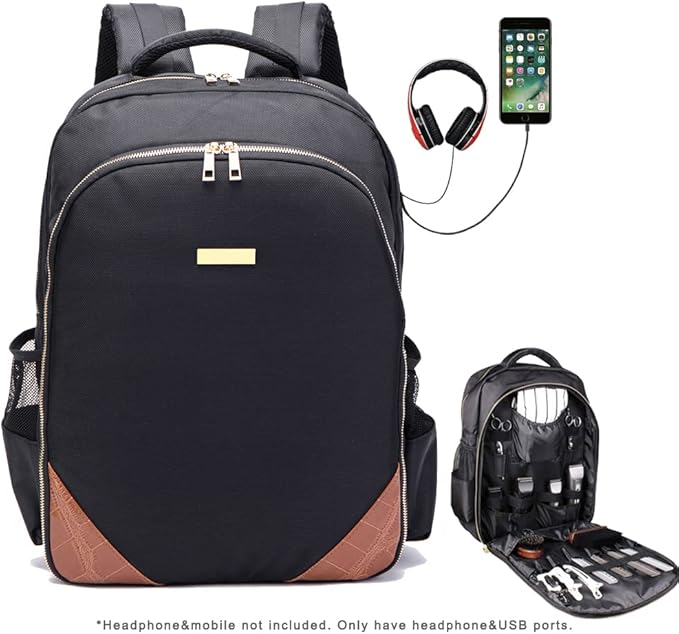 Travel Backpack for Barbers Hairstylist Clippers Backpacks for Barber Tools Storage Bags for Over 3 Years Old