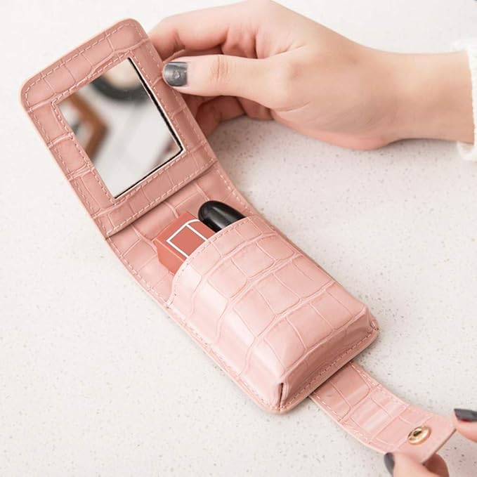 Earnda Makeup Lipstick Case for Outside Mini bag Travel Cosmetic Pouch