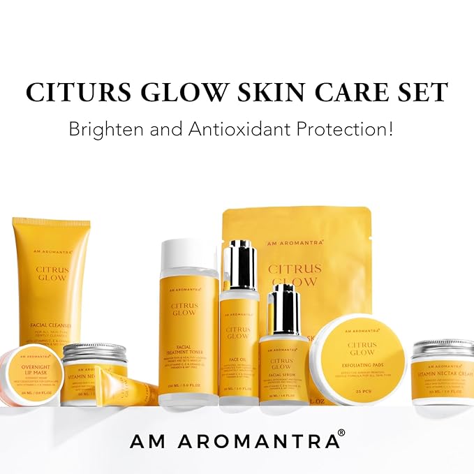 Complete 10-Piece Skin Care Set|Rich in Orange Essential Oil, Vitamin C, Vitamin E| Hydrating, Revitalizing, and Nourishing Facial Treatment – Achieve Radiant and Youthful Skin
