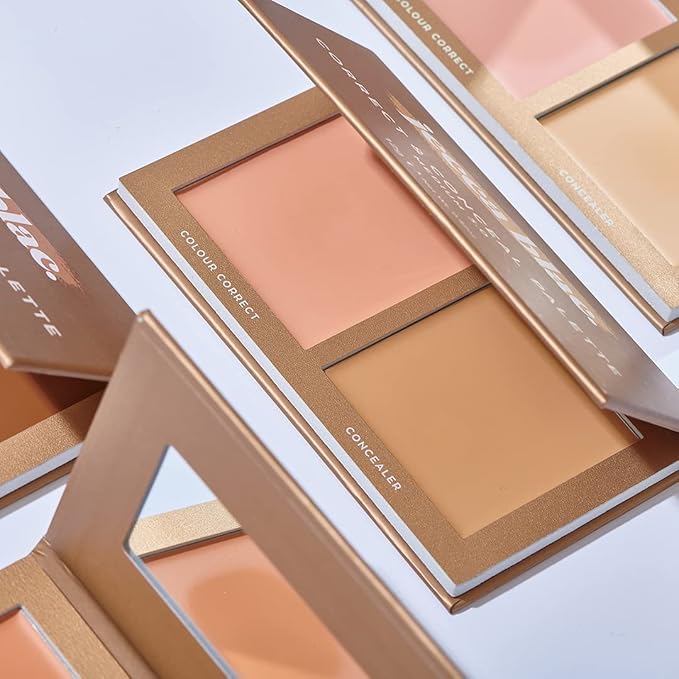 Jecca Blac Correct and Conceal Medium Coverage Palette, Lightweight Long Lasting Formula, Medium To Full Coverage, Gender Neutral and LGBTIQA+ Inclusive Make Up, Light 1.0, 0.42 oz