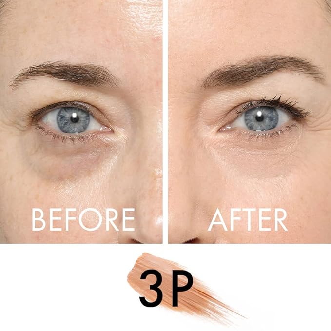 Veil Cosmetics - Complexion Fix Concealer - Liquid Concealer for Under Eye + Dark Circles - Highlight, Contour, Correct - Anti-Aging - Vegan Makeup Pen - Hydrating Lightweight (3P Medium Pink)