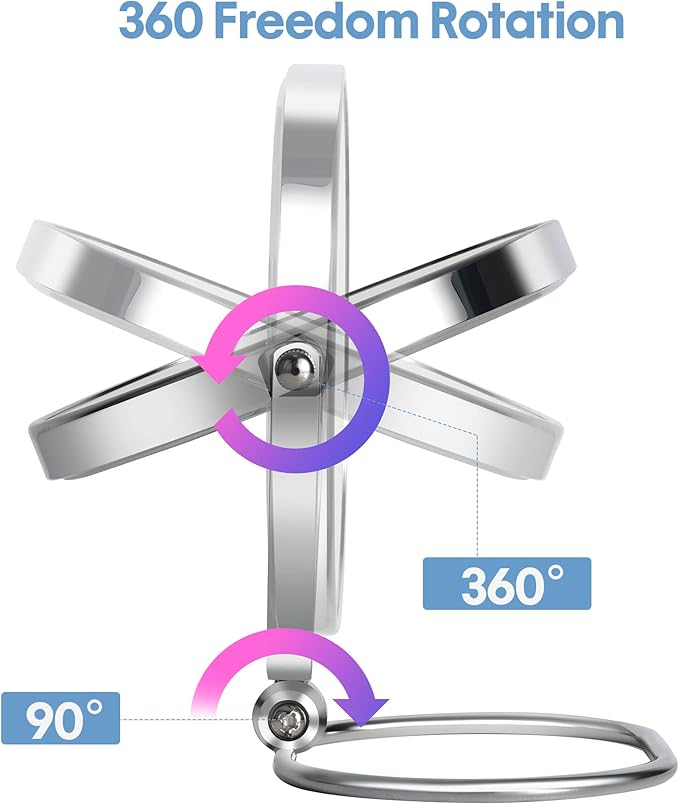 Portable Folding Travel Makeup Mirror,1X/10X Magnifying Vanity Mirror,6” Double-Sided 360° Swivel,Handheld & Wall Hanging Metal Mirror for Home and On-the-Go Use,Travel Storage Bag Included,No Light