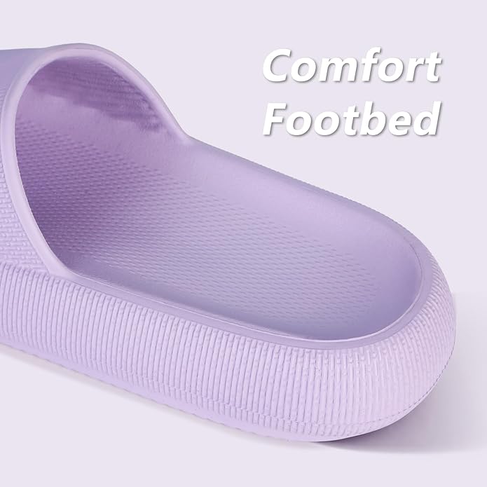 Menore Slippers for Women and Men Quick Drying, Parent-Child EVA Open Toe Soft Slippers, Non-Slip Soft Shower Spa Bath Pool Gym Beach House Sandals for Indoor & Outdoor