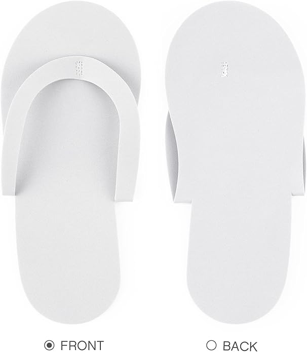 Geyoga 48 Pairs Disposable Pedicure Slippers Foam Disposable Multi Color Spa Flip Flops Pedicure Shoes for Women Salon Nail Spa