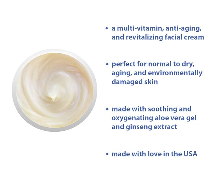 Raya Vitaplex-C Cream (305) | Moisturizing, Multi-Vitamin, Anti-Aging, and Revitalizing Face Cream for Dry, Mature | Tones and Firms | Helps Reduce Fine Lines and Wrinkles