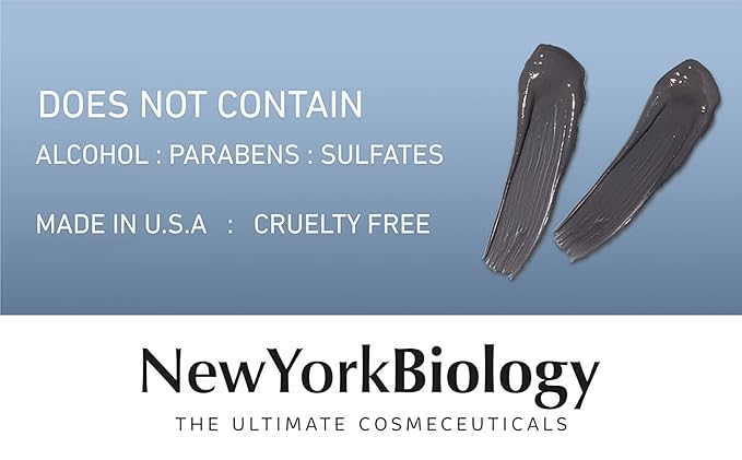 New York Biology Dead Sea Mud Mask for Face and Body with Stem Cell and Collagen - Spa Quality Pore Reducer for Acne, Blackheads and Oily Skin, Natural Skincare for Women, Men - Tightens Skin - 4 oz