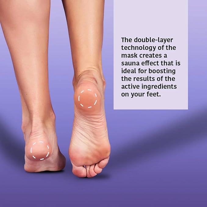 SOCKS TREATMENT FOR FEET | Exfoliating | Lavander (2 units - One use) CLEAN BEAUTY