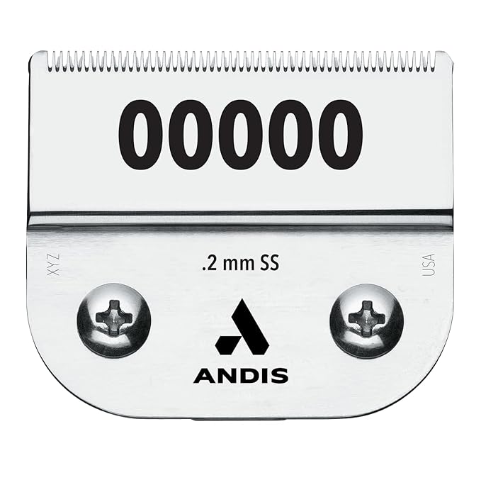 Andis 64740 Ultra Edge Detachable Clipper Blade – Infused with Carbon Steel, Extends Edge Life, Deep Cutting of Bulky Hairs with Closed Cutting Technique – 0.2mm Cut Length, Chrome