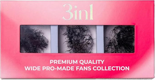 LLBA Promade Mix 750 Fans | Handmade Volume Eyelashes | Multi Selections From 5D To 12D | C CC D Curl | Thickness 0.03~0.1 mm | 9-18mm Length | Long Lasting | Easy Application 5D-0.07 CC 16-17-18mm