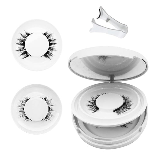 Meylora Magnetic Lashes,Meylora Magnetic Eyelashes with Applicator Reusable Eyelashes Magnet without Eyeliner Natural Look No Glue or Liner Needed(Simple+Iris)