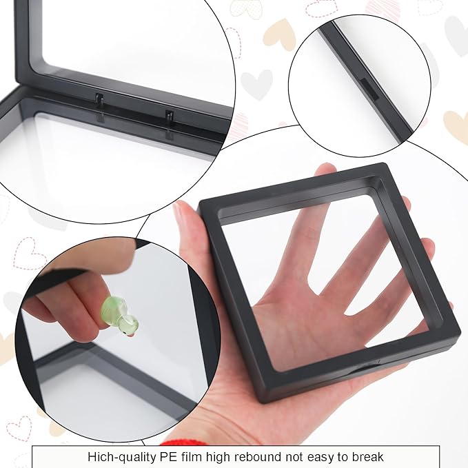 30 Pcs Press on Nail Boxes Packaging with 90 Pcs Adhesive Double Sided Tape with 30 Pcs Display Card for Nail Display Black