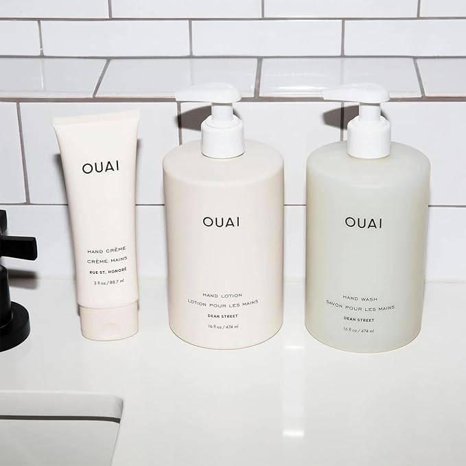 OUAI Hand Lotion Refill - Daily, Lightweight, Hydrating Lotion for Dry Skin - Made with Avocado, Rosehip and Jojoba Oil to Lock in Moisture - Never Greasy (32 Fl Oz)