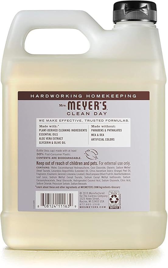 MRS. MEYER'S CLEAN DAY Hand Soap, Refill Variety Pack Soaps Made to Clean and Freshen Hands