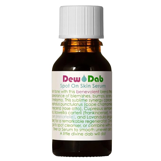 LIVING LIBATIONS - Organic DewDab Acne Spot Treatment | Natural, Wildcrafted, Clean Beauty (.5 fl oz | 15 ml)