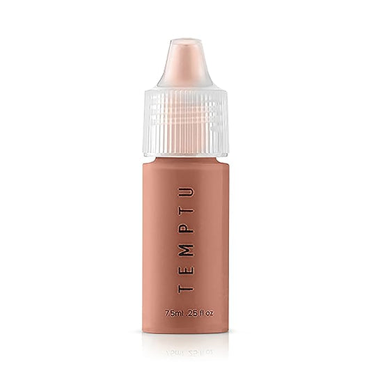 TEMPTU S/B Silicone-Based Airbrush Foundation: Professional Long-Wear Liquid Makeup, Sheer To Full Coverage For A Hydrated, Healthy-Looking Glow & Luminous, Dewy Finish On All Skin Types, 008 Clay, 0.25 Fl Oz