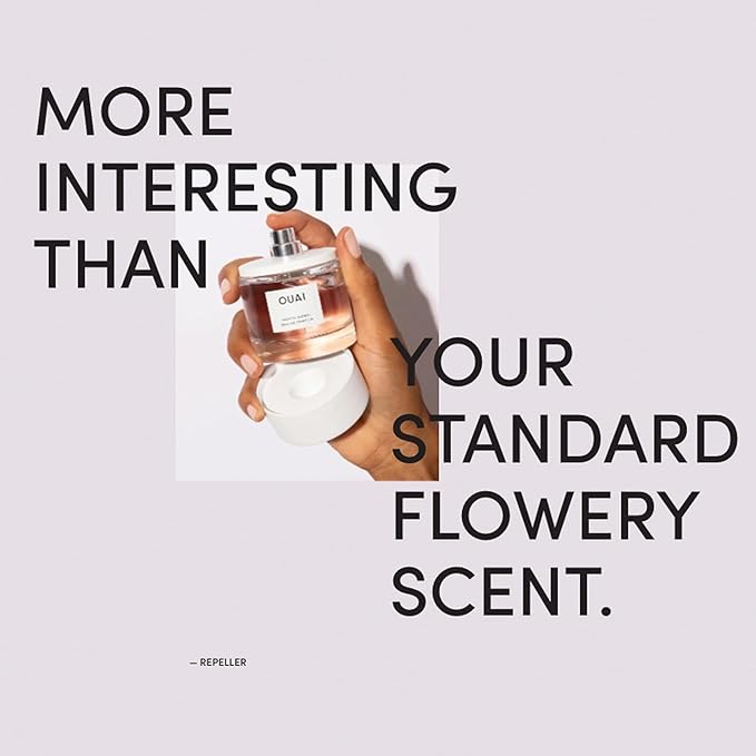 OUAI North Bondi Eau de Parfum Travel Size - Elegant Womens Perfume for Everyday Wear - Fresh Floral Scent has Notes of Lemon, Jasmine & Bergamot with Delicate Hints of Violet and White Musk (.34 Oz)