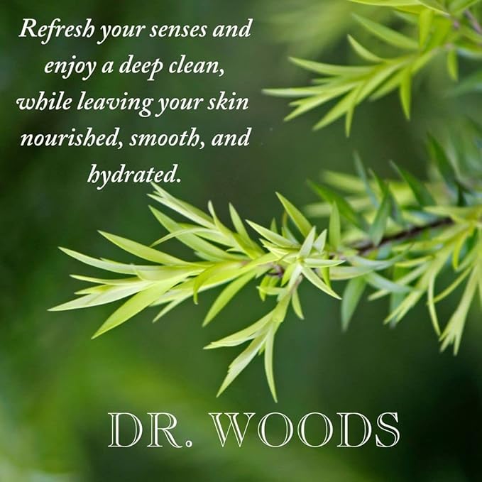 Dr. Woods Tea Tree Liquid Castile Soap with Pump, 32 Ounce